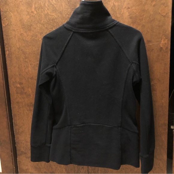 Black Zip Mock Neck - Picture 4 of 6
